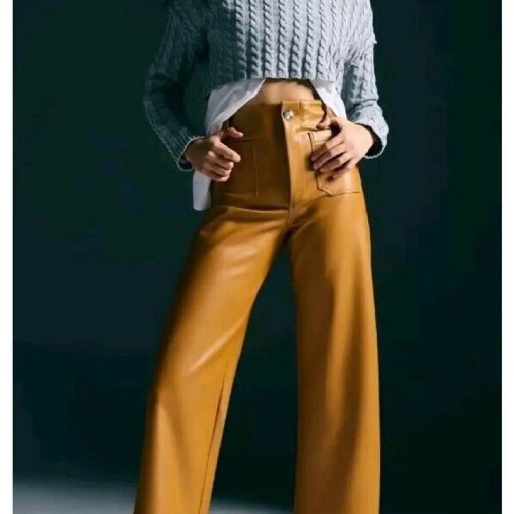 Maeve Women's Tan and Brown Trousers